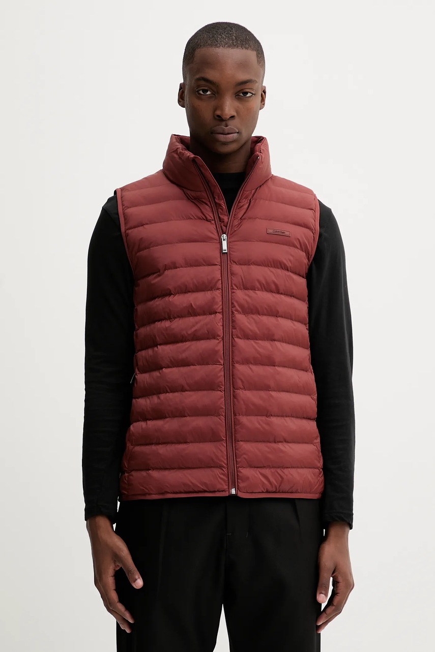 Levně Vesta Calvin Klein červená barva, přechodná, LV04LC509G