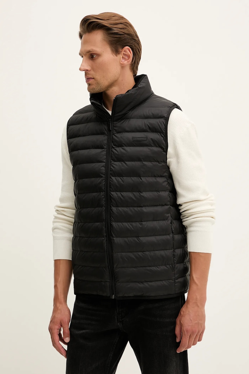 Levně Vesta Calvin Klein černá barva, přechodná, LV04LC509G