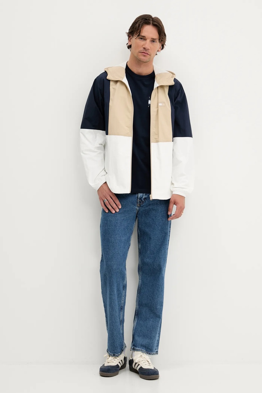 Куртка Tommy Jeans цвет бежевый переходная DM0DM21393