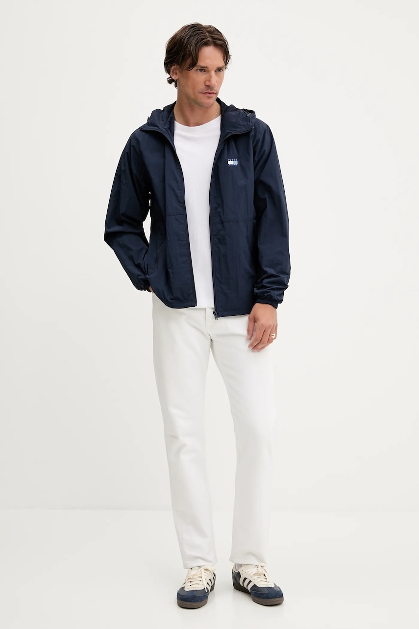 Куртка Tommy Jeans цвет синий переходная DM0DM21393 Куртка Tommy Jeans цвет синий переходная DM0DM21393