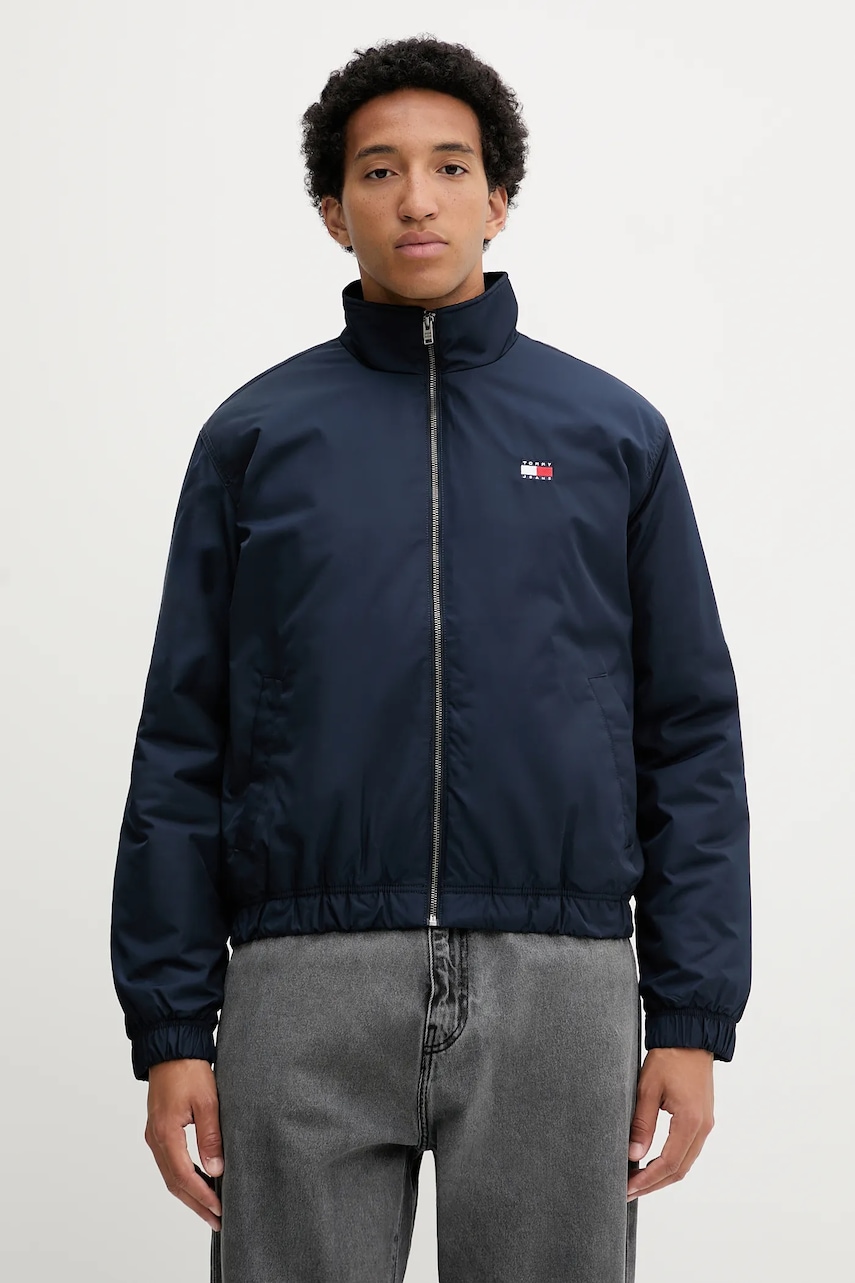 Tommy Jeans geacă culoarea bleumarin, de tranziție, DM0DM21936