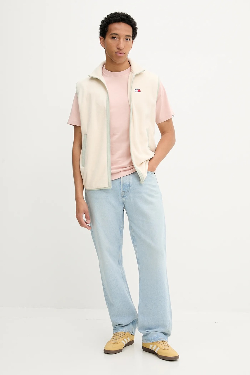 Безрукавка Tommy Jeans цвет бежевый переходная DM0DM21908