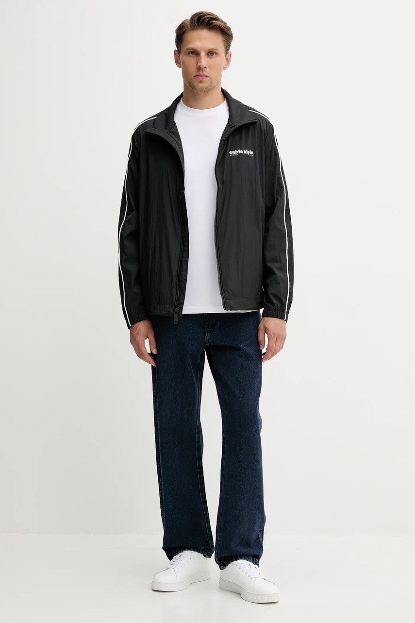 Куртка Calvin Klein Jeans цвет чёрный переходная oversize LV04RC505G