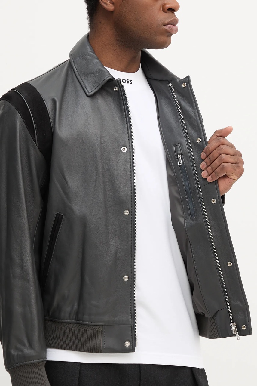 Kožená bunda BOSS Meon_PS (obrázek 6)