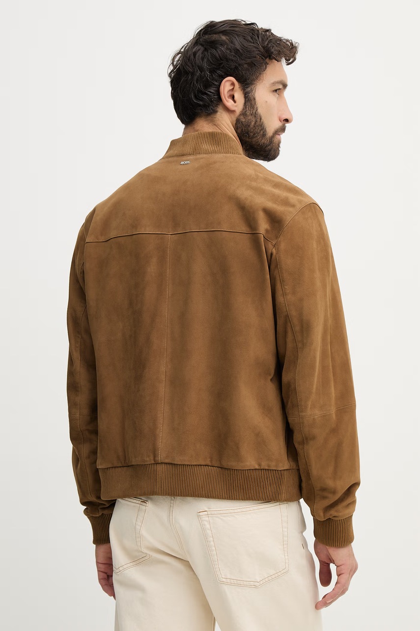 Semišová bomber bunda BOSS H-Muller (obrázek 3)