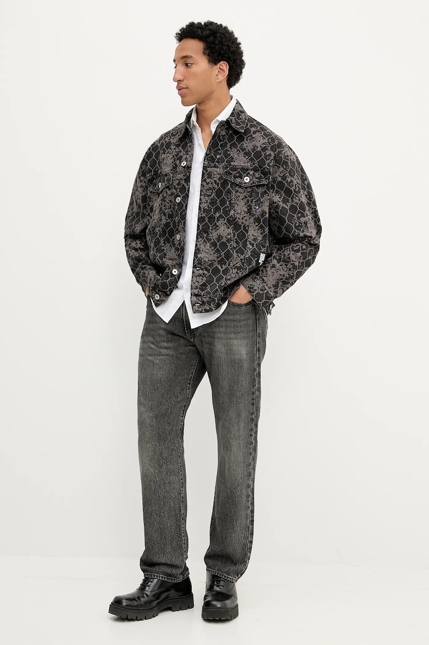 Джинсовая куртка Karl Lagerfeld Jeans цвет чёрный переходная A3M14009 Джинсовая куртка Karl Lagerfeld Jeans цвет чёрный переходная A3M14009