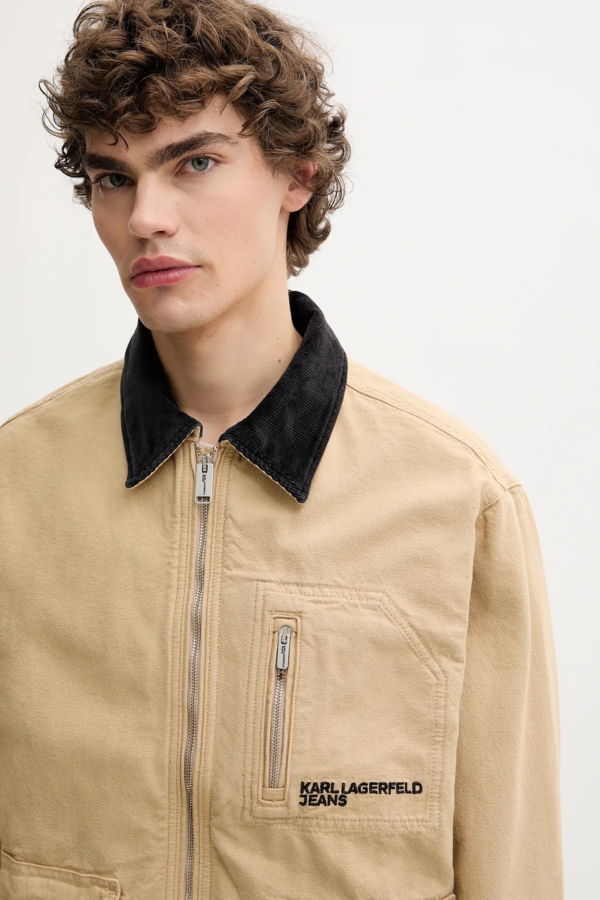 Βαμβακερό μπουφάν Karl Lagerfeld Jeans φωτογραφία