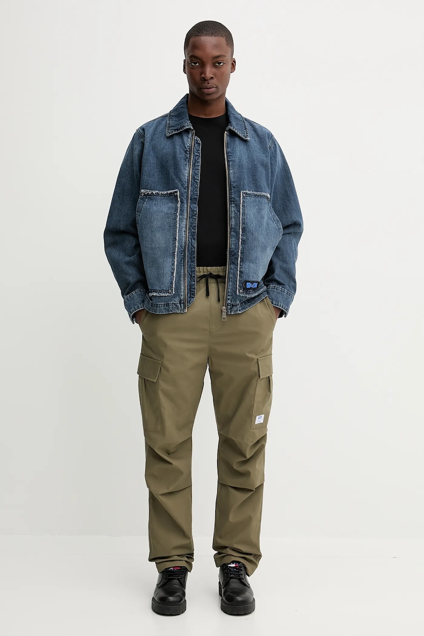 Hugo Blue geacă jeans culoarea bleumarin, de tranziție, 50541725