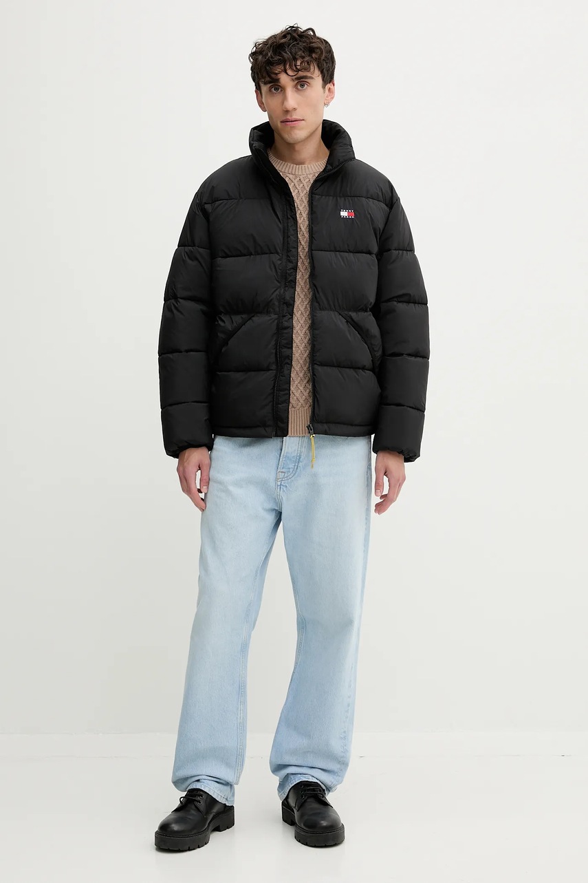 Куртка Tommy Jeans цвет чёрный зимняя DM0DM22040