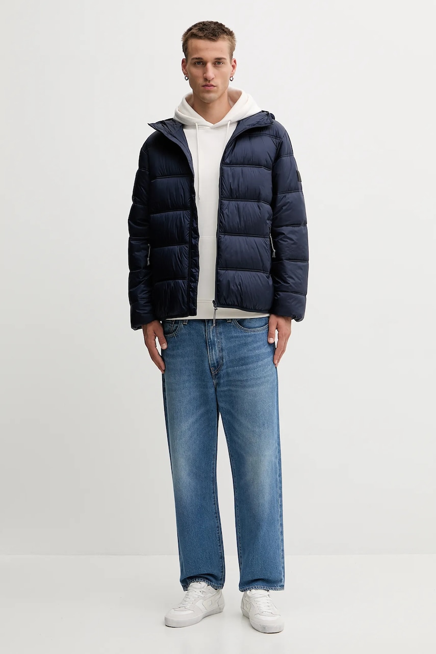 Куртка Tommy Jeans цвет синий зимняя DM0DM22044 Куртка Tommy Jeans цвет синий зимняя DM0DM22044