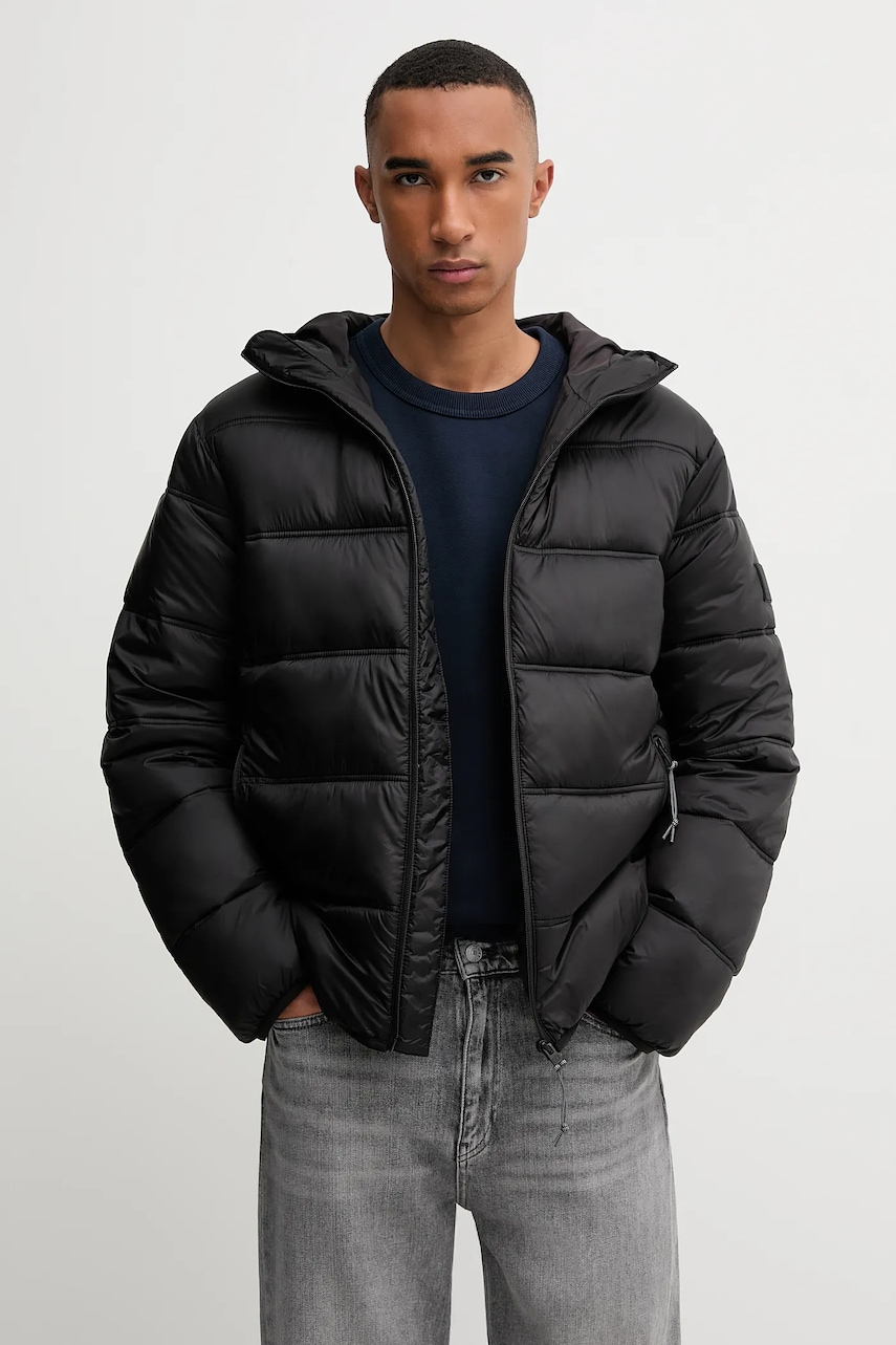 Tommy Jeans geacă culoarea negru, de iarnă, DM0DM22044