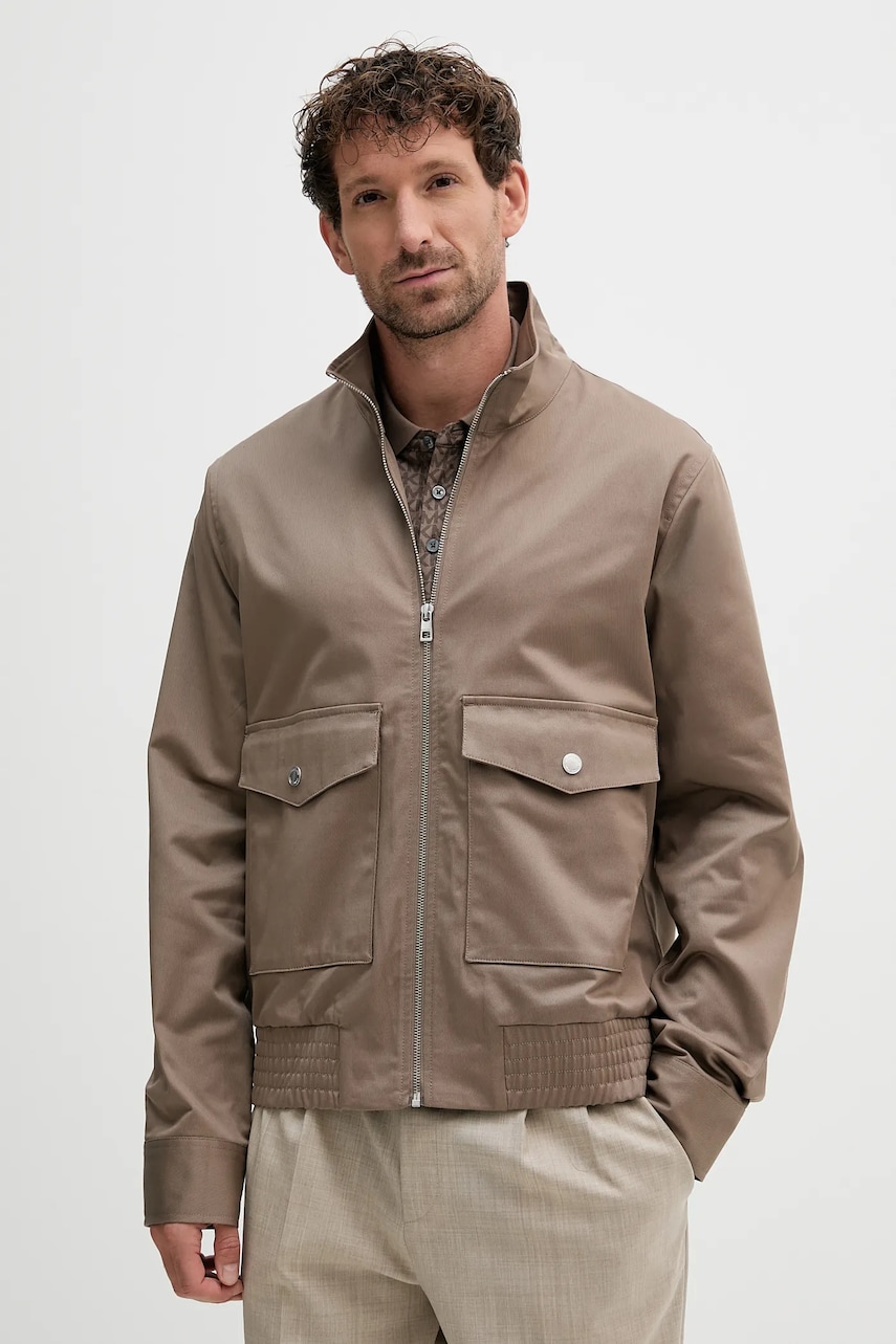 Michael Kors geacă culoarea maro, de tranziție, CT52096HJQ