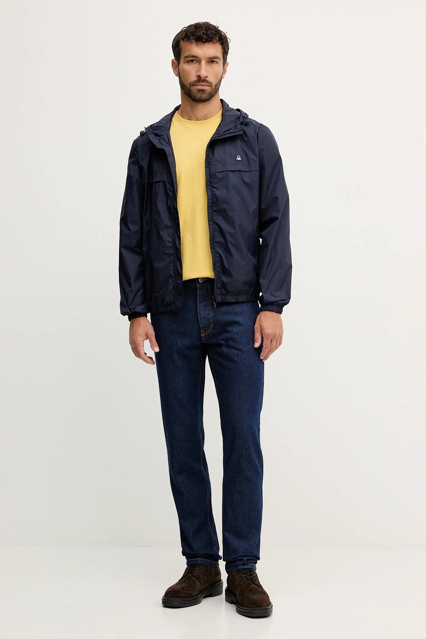 Куртка United Colors of Benetton цвет синий демисезонная 2VDWUN06A