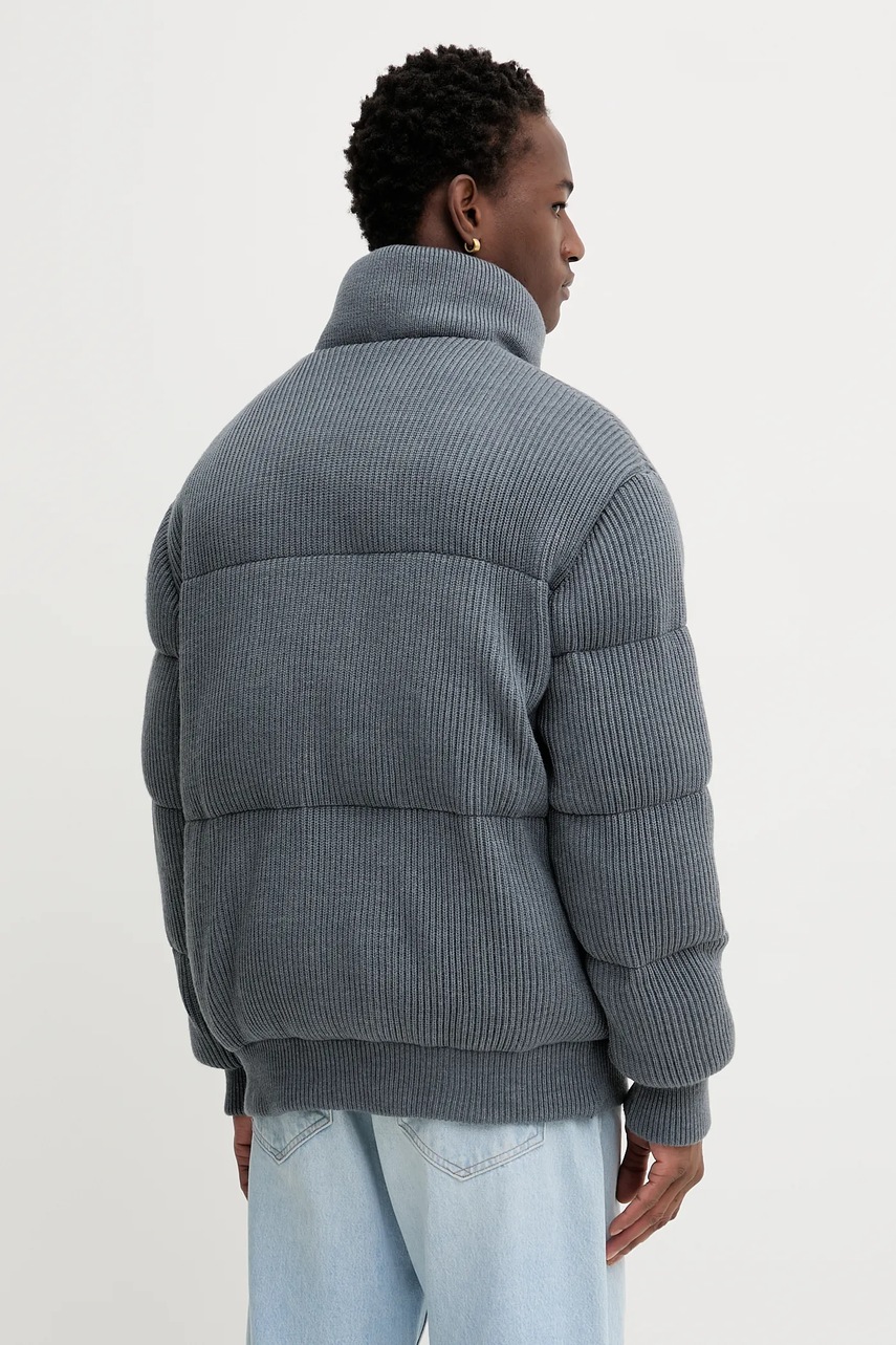 Μπουφάν με προσθήκη μάλλινου υφάσματος Iceberg χρώμα: γκρι, J060 9050 φωτογραφία