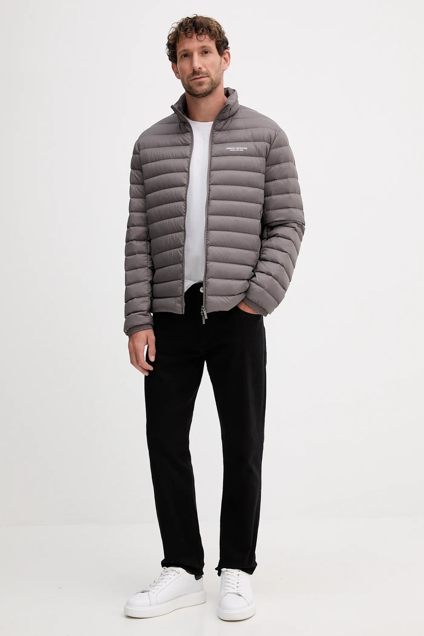 Пуховая куртка Armani Exchange цвет коричневый переходная XM001919 AF16927