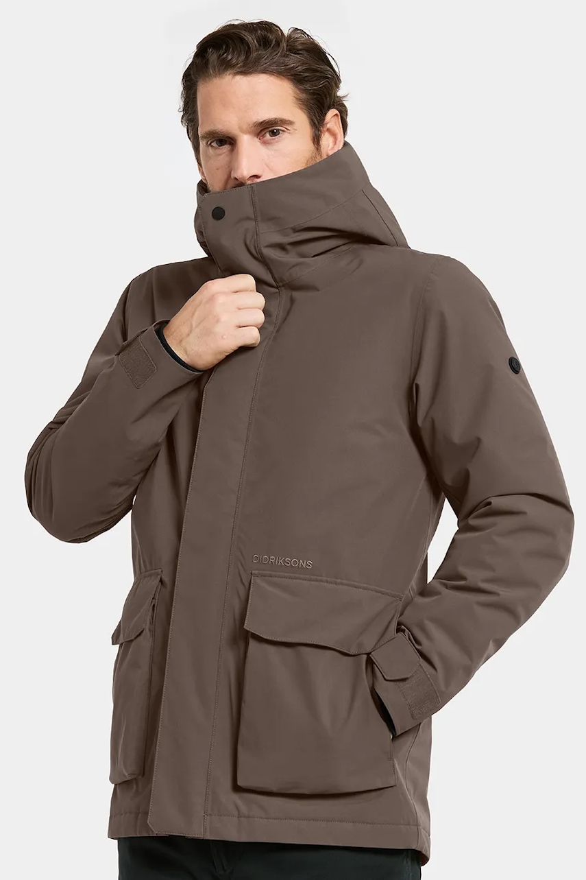 Didriksons geacă LIAM culoarea verde, de iarnă, 505881