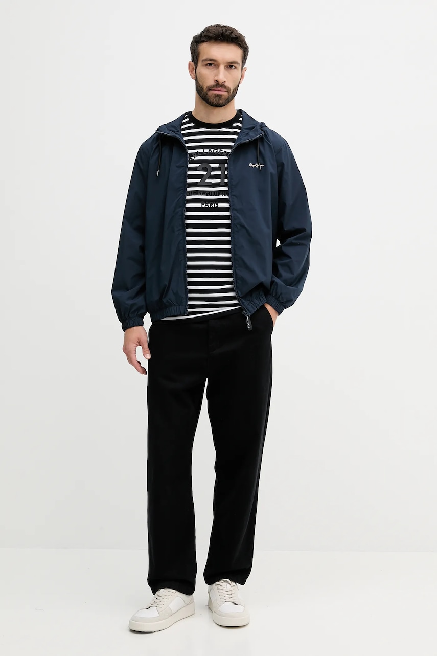 Куртка Pepe Jeans цвет синий переходная PM403166 Куртка Pepe Jeans цвет синий переходная PM403166