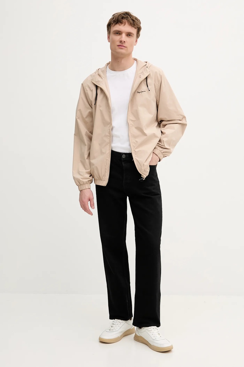 Куртка Pepe Jeans цвет бежевый переходная PM403166 Куртка Pepe Jeans цвет бежевый переходная PM403166