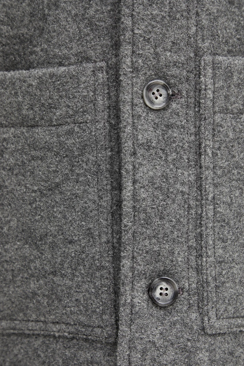 Vlněná bunda A.P.C. veste emile logo (obrázek 5)