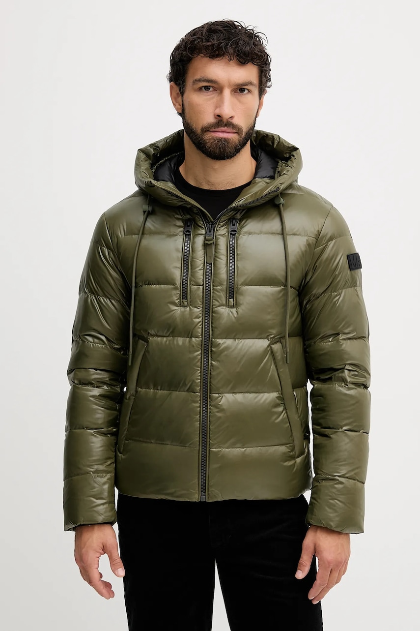 MACKAGE geacă de puf culoarea verde, de iarnă, VICTOR-R