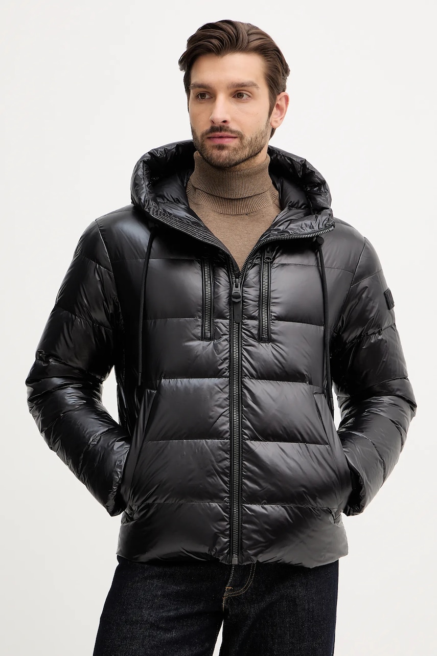 MACKAGE geacă de puf culoarea negru, de iarnă, VICTOR-R
