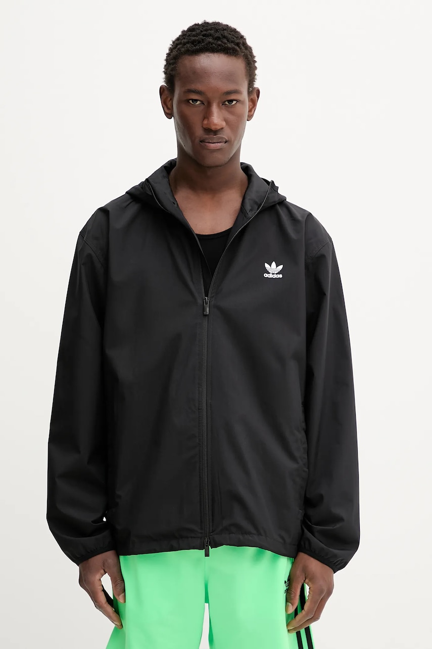 adidas Originals geacă Essentials culoarea negru, de tranziție, JW1055