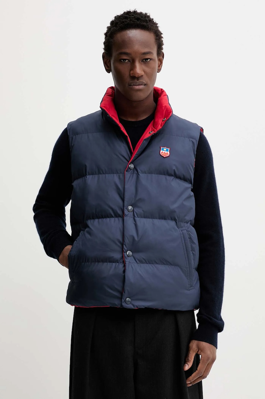 Bally vestă culoarea bleumarin, de tranzitie, MOU0AX Bally vestă culoarea bleumarin, de tranzitie, MOU0AX