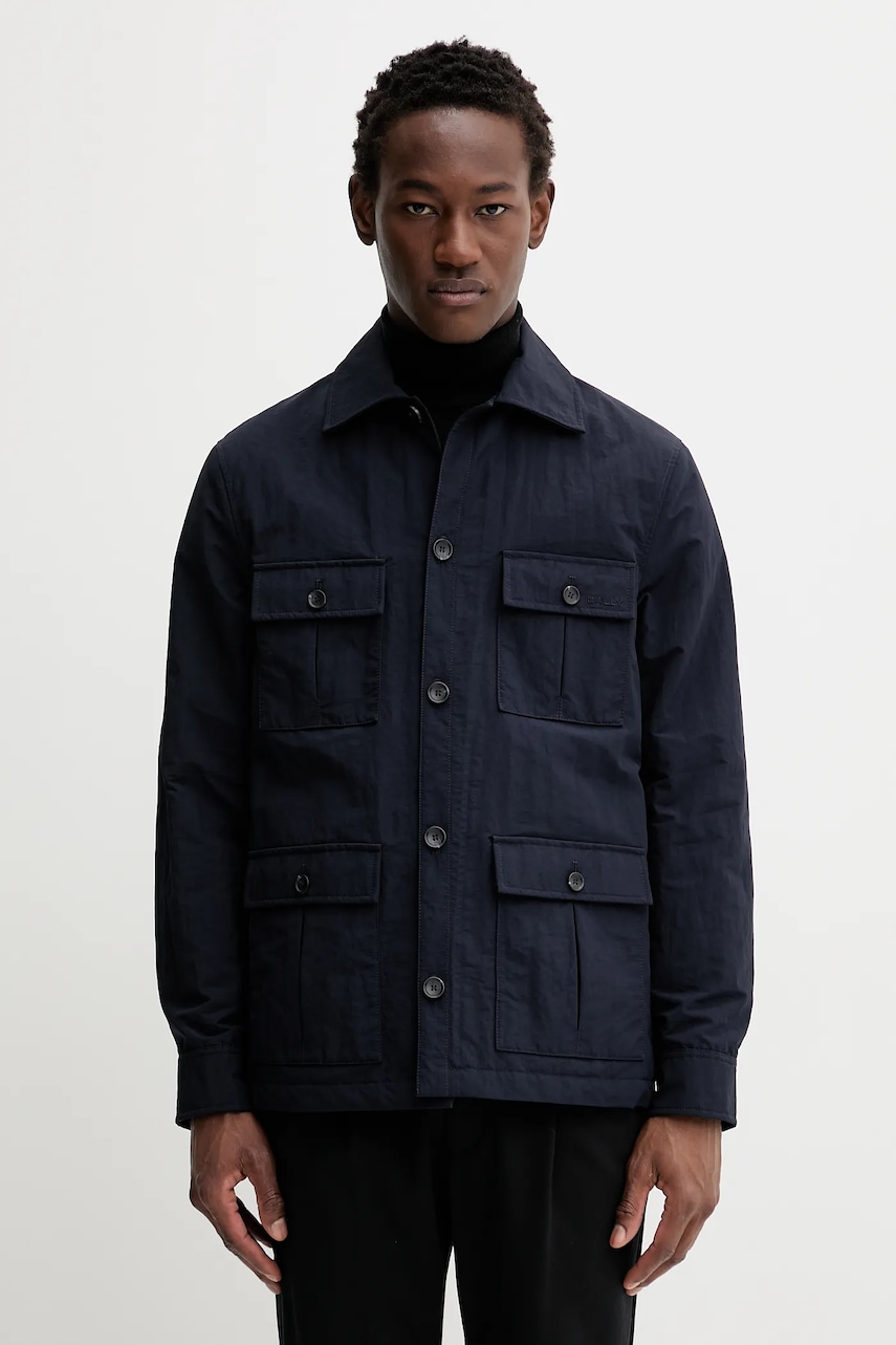Bally geacă culoarea bleumarin, de tranzitie, oversize, MOU0BN