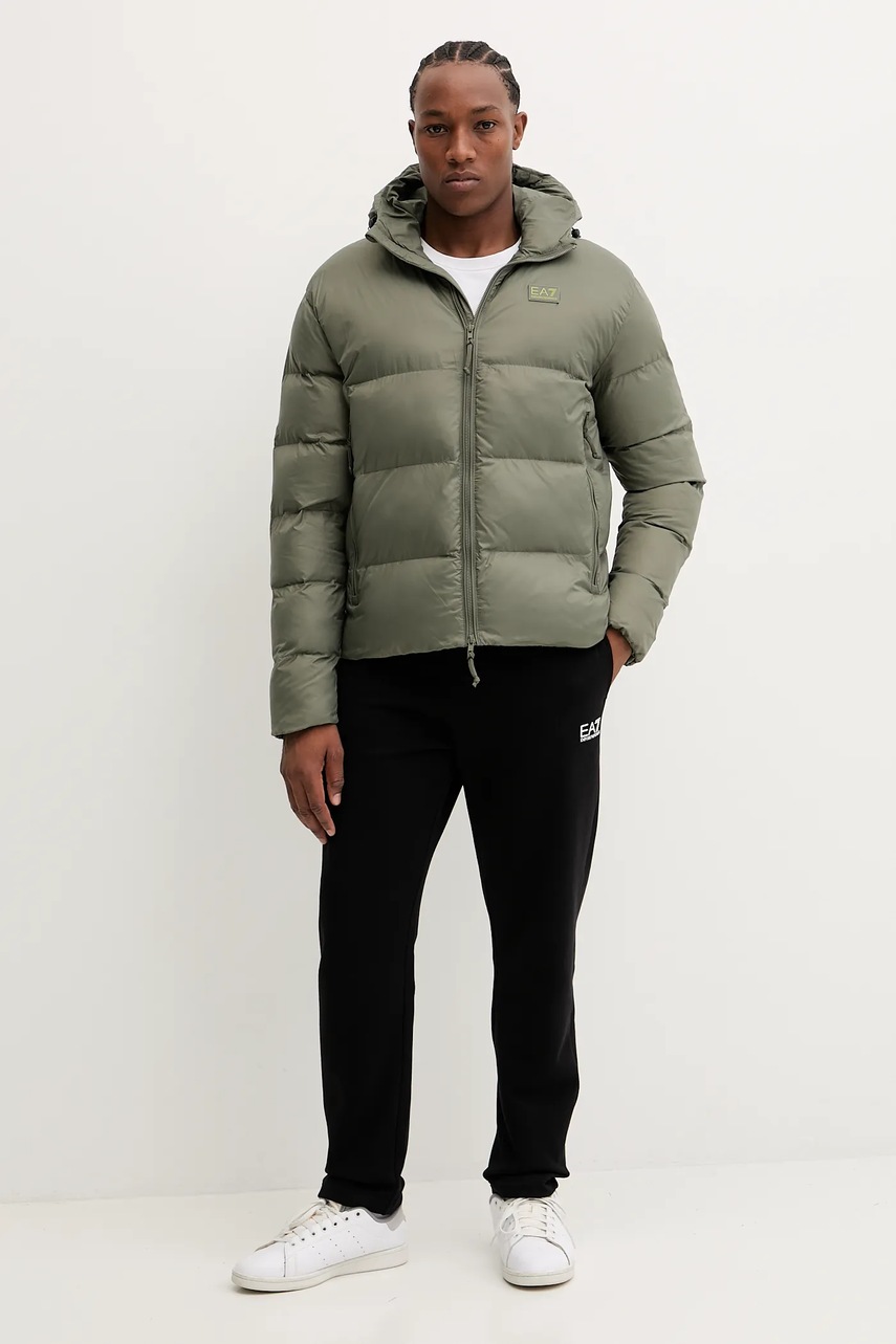 Куртка EA7 Emporio Armani цвет зелёный зимняя AF15956.7M000694