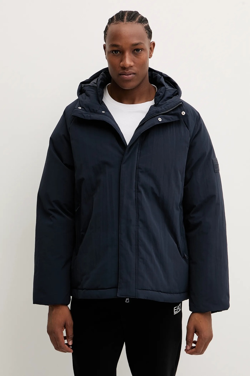 EA7 Emporio Armani geacă culoarea bleumarin, de iarnă, AF16828.7X000134