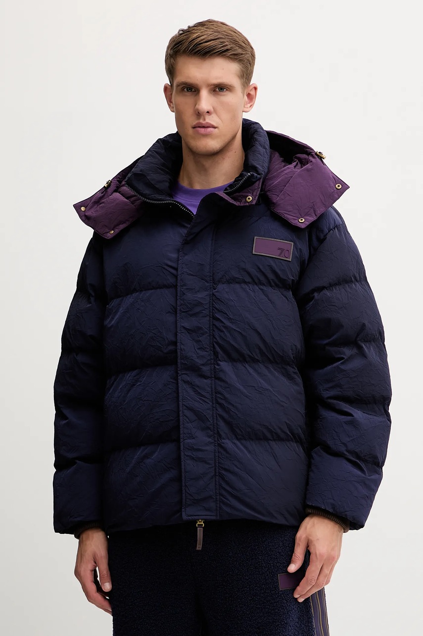 EA7 Emporio Armani geacă culoarea bleumarin, de iarna, AF18493.7X000210