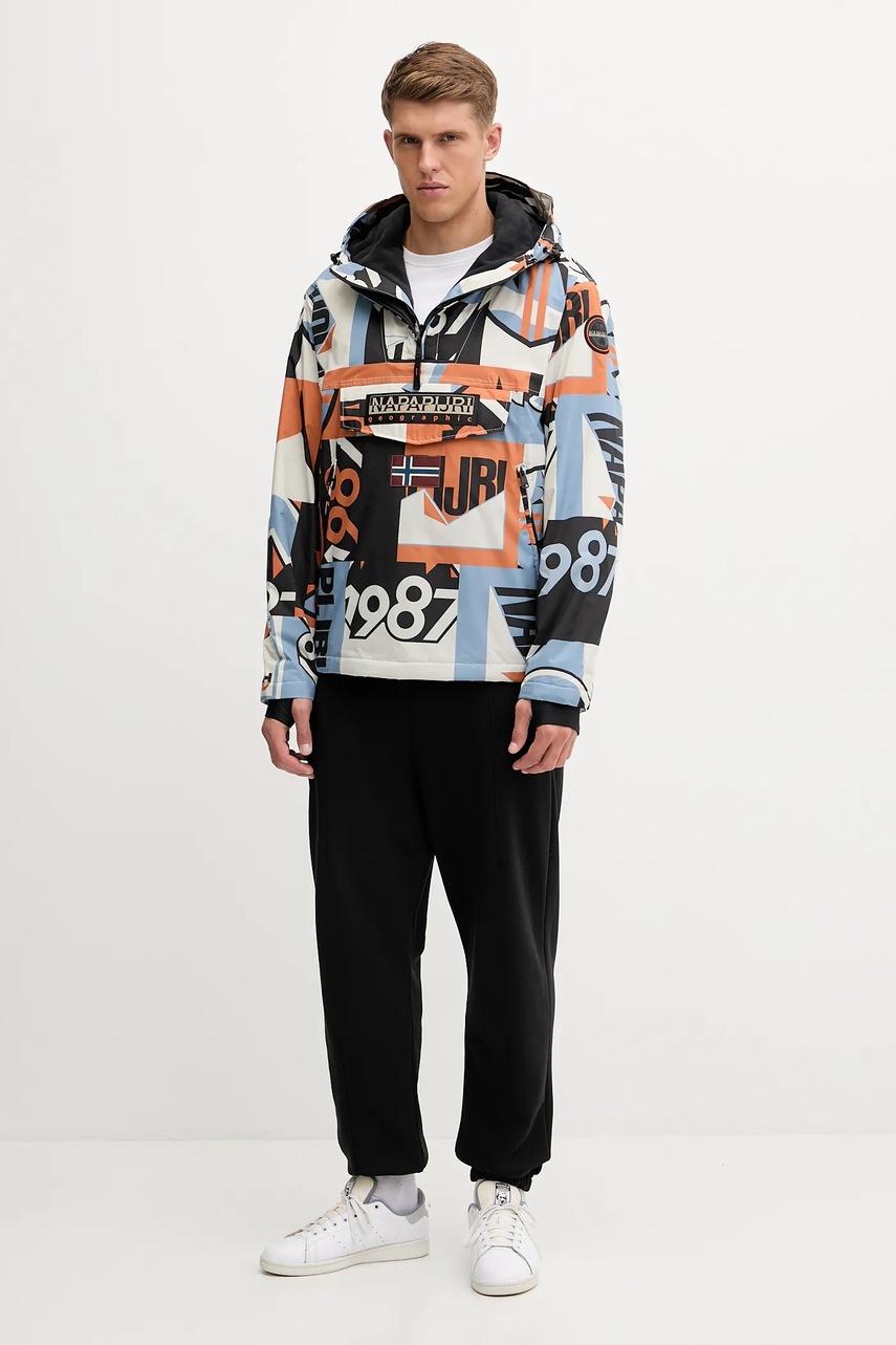 Куртка Napapijri Rainforest Next цвет бежевый демисезонная NP0A88T8F0S1