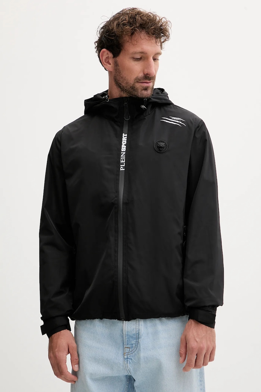 PLEIN SPORT geacă culoarea negru, de tranziție, FAEC MRB2865 SXV005N