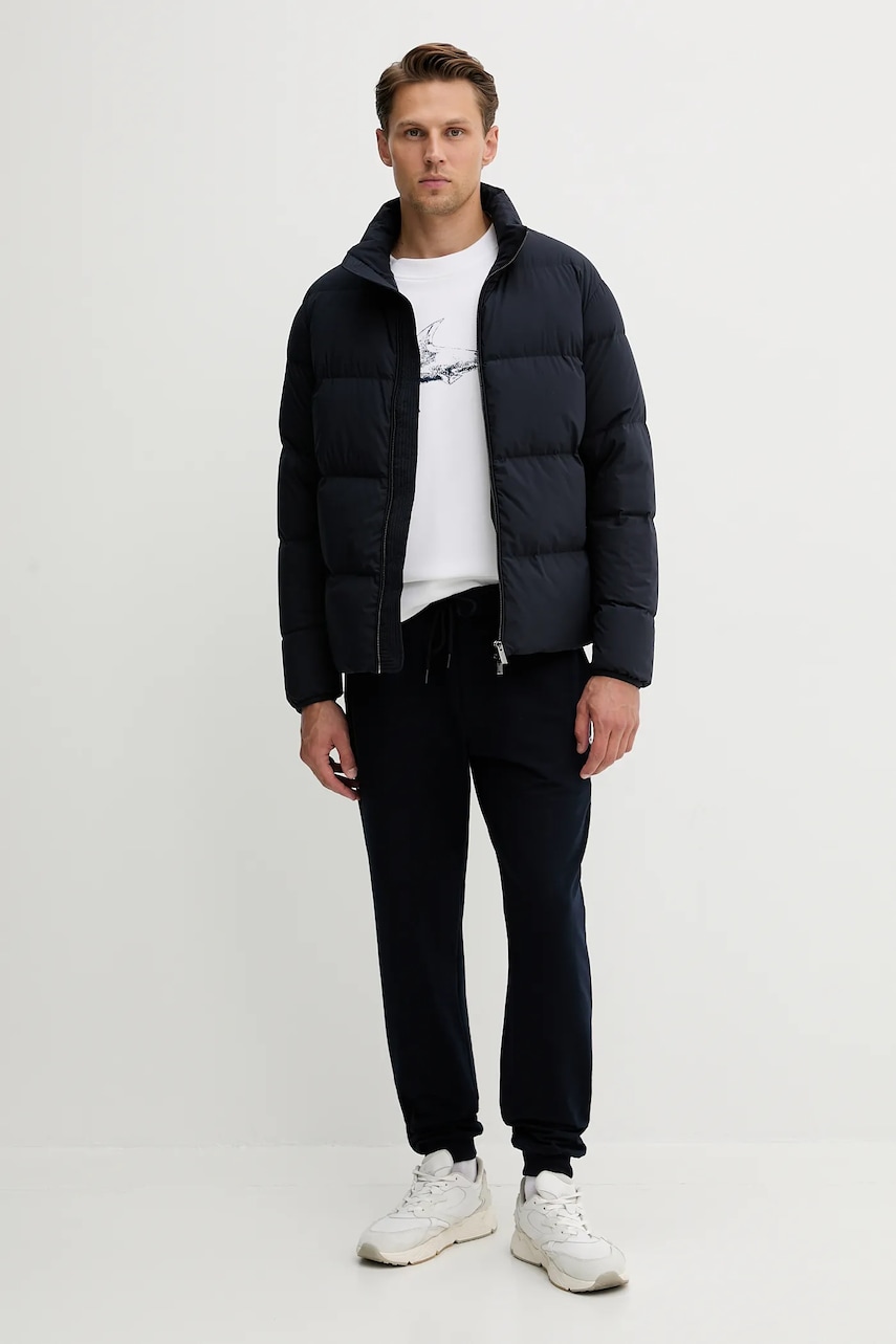 Пуховая куртка Emporio Armani цвет синий зимняя 8N1BQ3 1NLRZ Пуховая куртка Emporio Armani цвет синий зимняя 8N1BQ3 1NLRZ