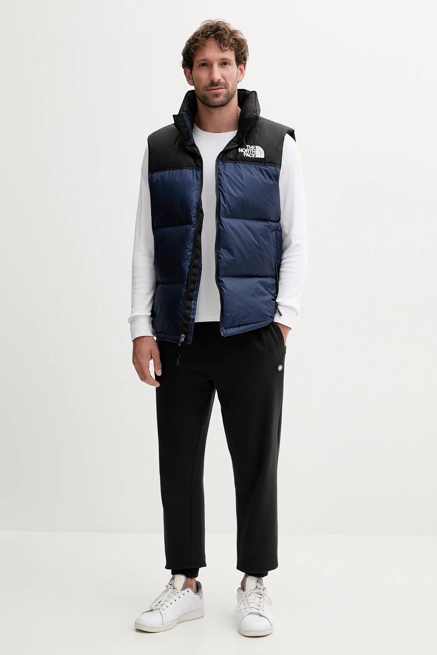 Αμάνικο από πούπουλα The North Face 1996 Retro Nuptse χρώμα: ναυτικό μπλε, NF0A3JQQGOB1 φωτογραφία