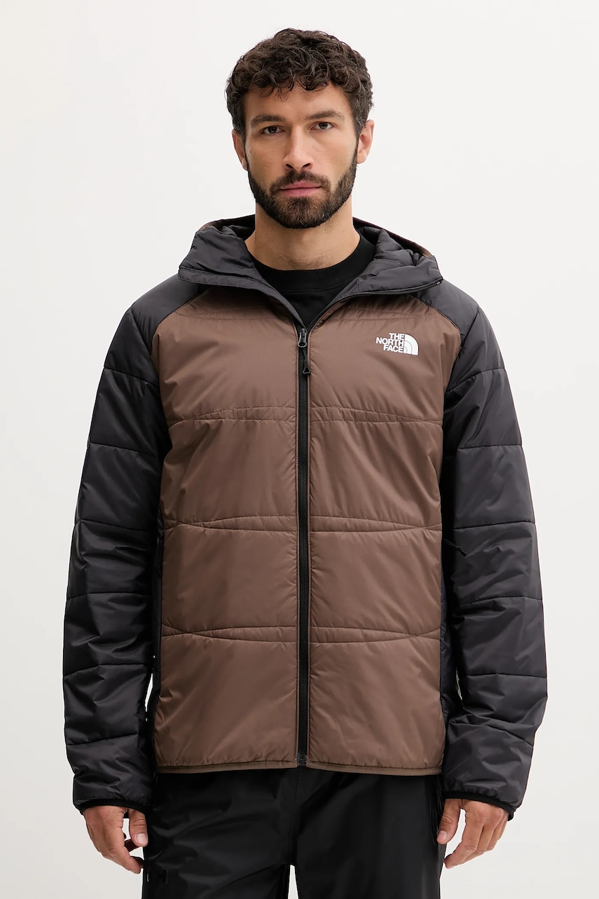 Levně Bunda The North Face Quest hnědá barva, přechodná, NF0A5IBR1OI1