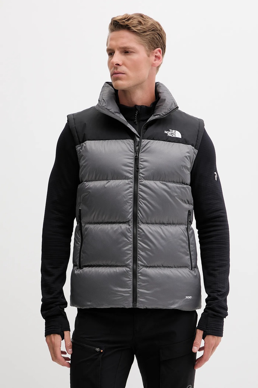 The North Face vestă sport cu puf Diablo Down 2.0 culoarea gri, de iarnă, NF0A8994EKO1