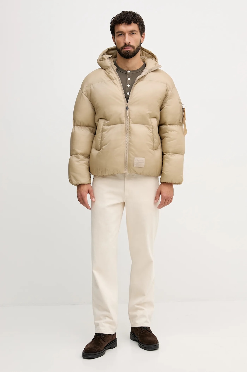 Куртка Alpha Industries цвет бежевый зимняя 148130.627 Куртка Alpha Industries цвет бежевый зимняя 148130.627