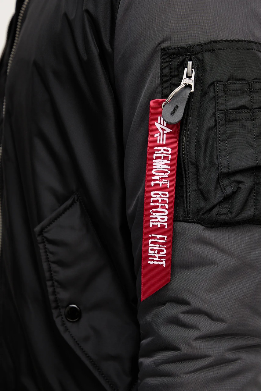 Μπουφάν bomber Alpha Industries χρώμα: μαύρο, 258120.03 φωτογραφία