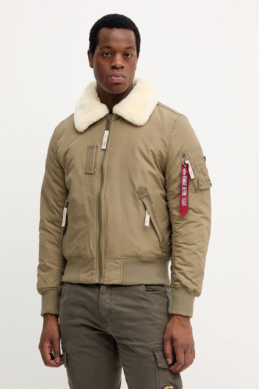 Alpha Industries geacă culoarea verde, de tranziție, 143104.24