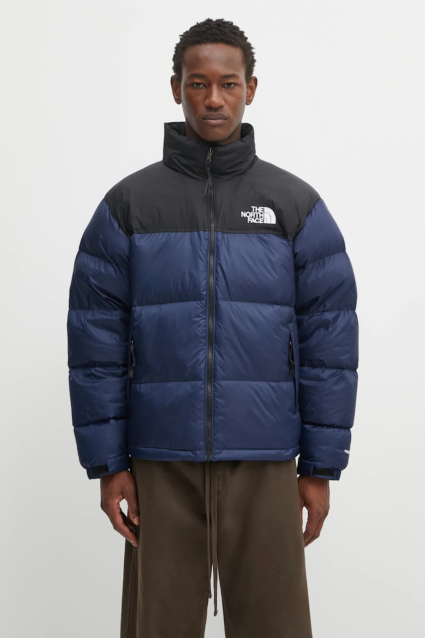 The North Face geacă de puf 1996 Retro Nuptse culoarea bleumarin, de iarna, NF0A3C8DGOB1