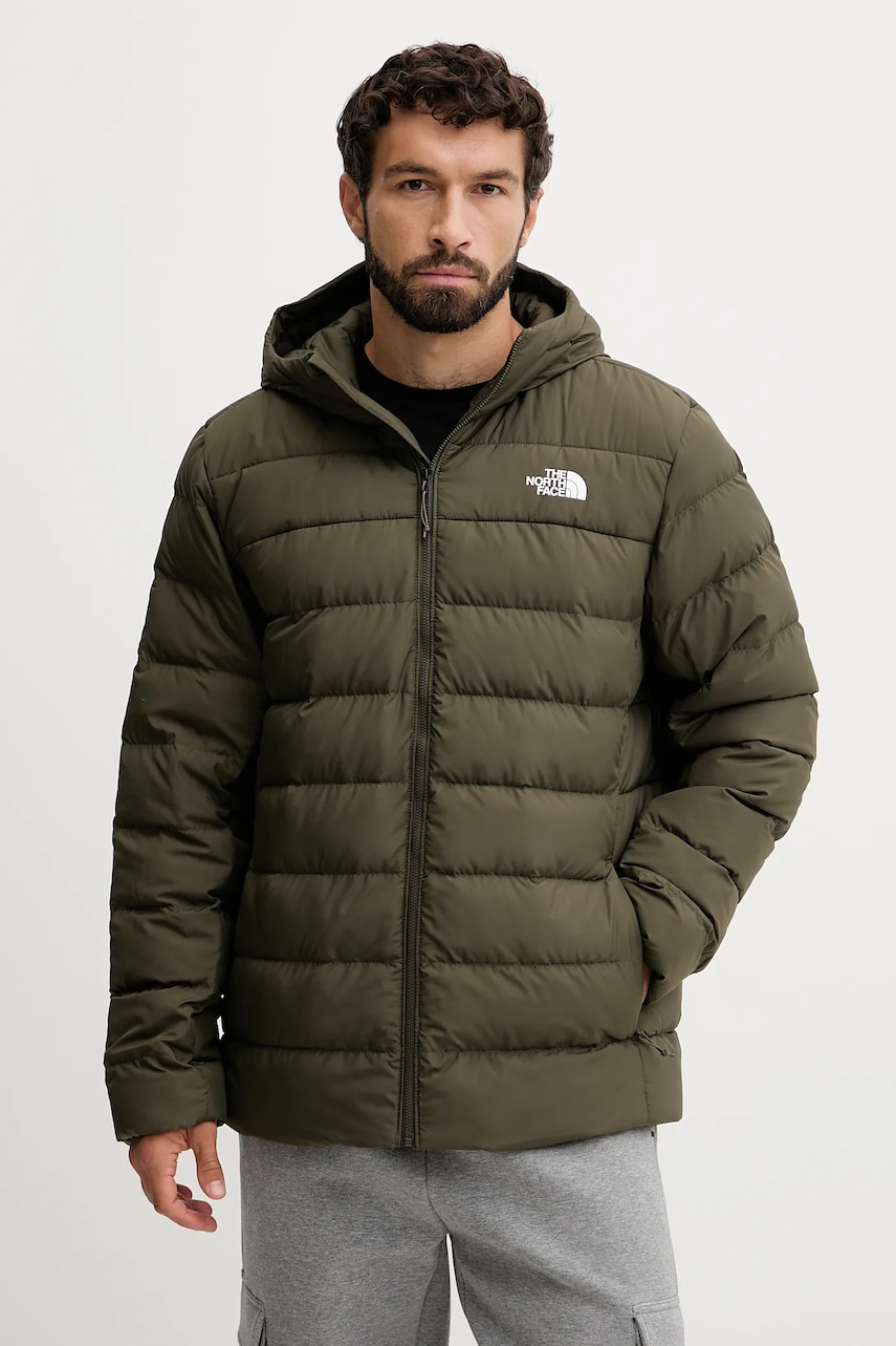 The North Face geacă Aconcagua 3 culoarea verde, de tranziție, NF0A84I121L1