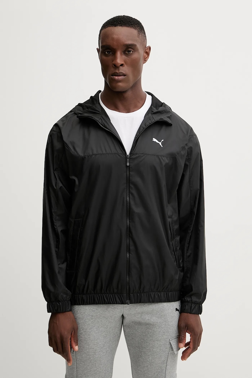 Puma geacă culoarea negru, de tranziție, 684626