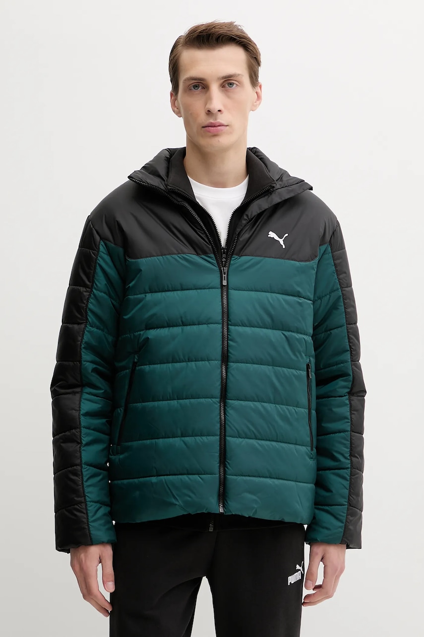 Puma geacă culoarea verde, de tranziție, 685210