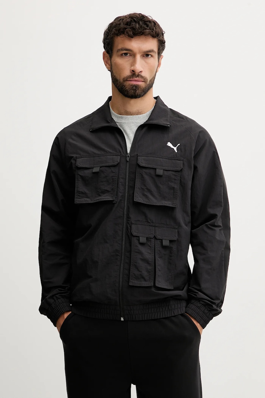 Puma geacă culoarea negru, de tranziție, 632092 - 0 | YEO