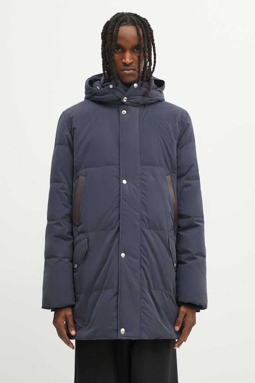 Paul Smith geacă de puf culoarea bleumarin, de iarnă, M1R-652Z-T02806