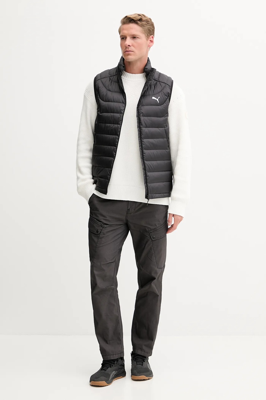 Пуховая безрукавка Puma цвет чёрный демисезонная 685213