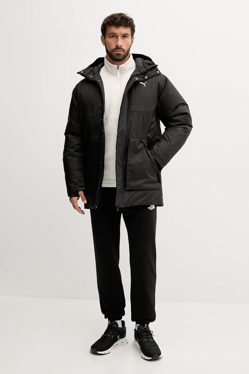 Пуховая куртка Puma цвет чёрный зимняя 688380
