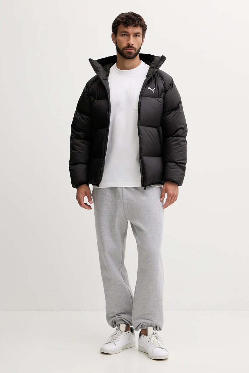 Пуховая куртка Puma цвет чёрный зимняя 688382