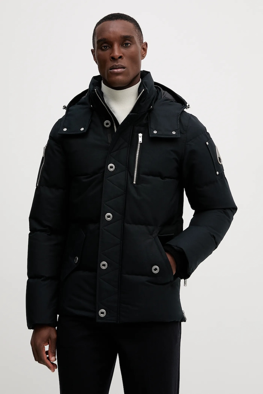 MOOSE KNUCKLES geacă de puf culoarea bleumarin, de iarna, M35MJ128N